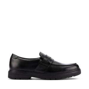 Fiú Clarks Loxham Craft Youth Kényelmi Cipő Fekete | CLK438TCE