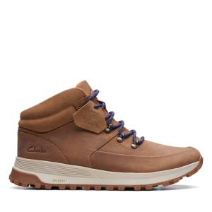 Férfi Clarks ATL Trek Mid Bokacsizma Barna | CLK764JRF