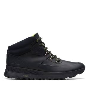 Férfi Clarks ATL Trek Mid Bokacsizma Fekete | CLK804OXG