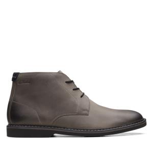 Férfi Clarks Atticus LT Mid Originals Bakancs Sötétszürke | CLK794RIF