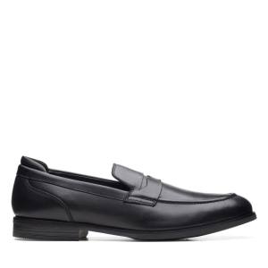 Férfi Clarks Bradish Ease Mokaszin Fekete | CLK853UET