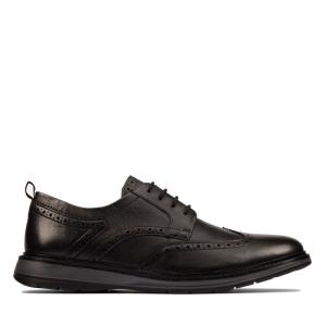 Férfi Clarks Chantry Wing Fekete Cipő Fekete | CLK179MGP