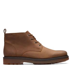 Férfi Clarks Chard Mid Originals Bakancs Sötétbarna | CLK782DAP