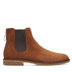 Férfi Clarks Clarkdale Gobi Chelsea Csizma Sötétbarna | CLK409JXZ