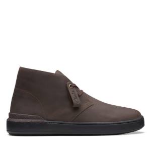 Férfi Clarks Court Lite Desert Bokacsizma Sötétbarna | CLK324ZNW