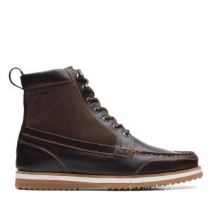 Férfi Clarks Durston Hi Originals Bakancs Sötétbarna | CLK623GJI