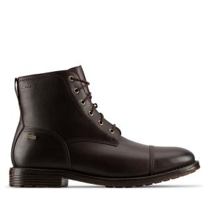 Férfi Clarks Foxwell Hi GORE-TEX Originals Bakancs Barna | CLK941YWD