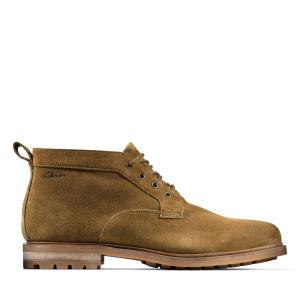 Férfi Clarks Foxwell Mid Alkalmi Csizma Sötétbarna | CLK637CYB