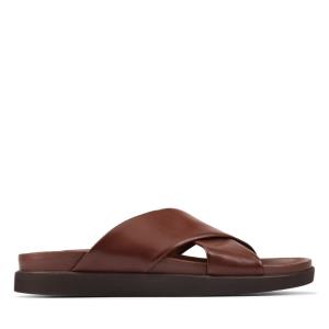 Férfi Clarks Sunder Cross Szandál Barna | CLK378UQS