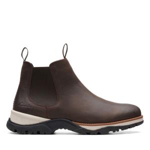 Férfi Clarks Topton Chelsea Originals Bakancs Sötétbarna | CLK679ZQD