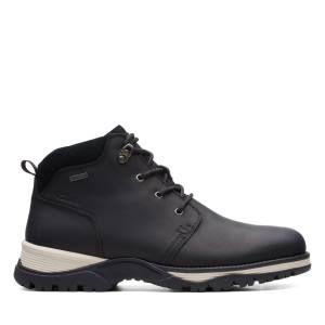 Férfi Clarks Topton Mid GORE-TEX Bokacsizma Fekete | CLK162QAE