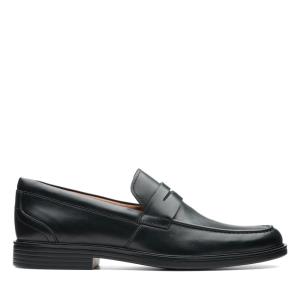 Férfi Clarks Un Aldric Step Mokaszin Fekete | CLK409CST