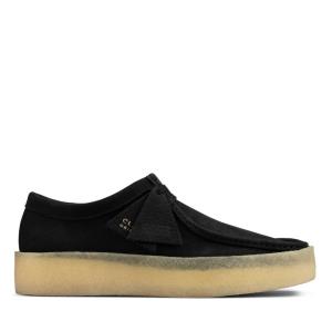 Férfi Clarks Wallabee Cup Fekete Cipő Fekete | CLK824DJG