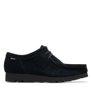 Férfi Clarks Wallabee GORE-TEX Fekete Cipő Fekete | CLK128GRQ