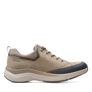 Férfi Clarks Wave 2.0 Vibe Tornacipő Olivazöld | CLK906YKA