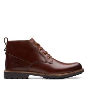 Férfi Clarks Westcombe Mid Bokacsizma Barna | CLK790DGO