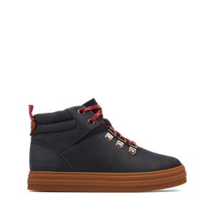 Lány Clarks Nova Hike Kid Originals Bakancs Sötétkék | CLK078XAJ