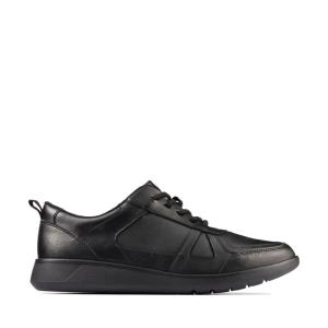 Lány Clarks Scape Pálya Youth Kényelmi Cipő Fekete | CLK294UES