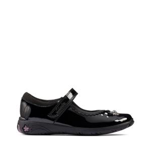 Lány Clarks Sea Shimmer Kid Kényelmi Cipő Fekete | CLK186KTZ