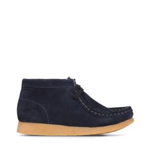 Lány Clarks Wallabee Originals Bakancs Sötétkék | CLK042JQG