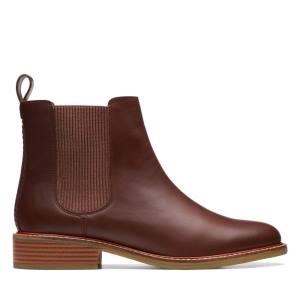 Női Clarks Cologne Arlo Bokacsizma Sötétbarna | CLK153THY