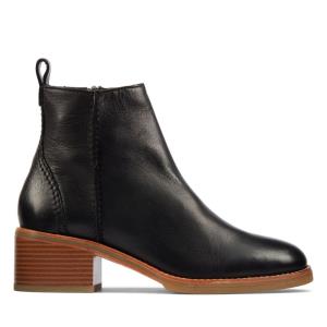 Női Clarks Cologne Zip Bokacsizma Fekete | CLK438DWU