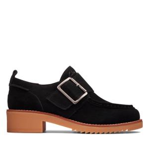 Női Clarks Eden Mid Monk Balerina Cipő Fekete | CLK521VYM