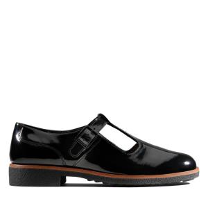 Női Clarks Griffin Town Balerina Cipő Fekete | CLK846EBY