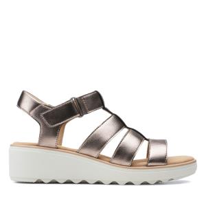 Női Clarks Jillian Quartz Szandál Metal | CLK643LFR