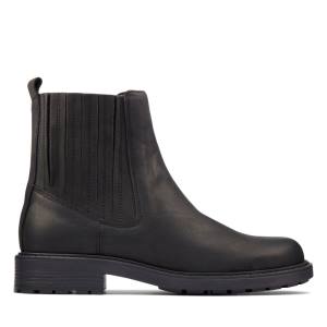 Női Clarks Orinoco2 Mid Bokacsizma Fekete | CLK480OBY