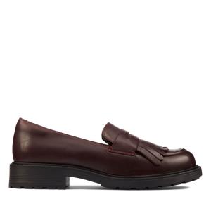 Női Clarks Orinoco 2 Loafer Balerina Cipő Bordó | CLK381FCP