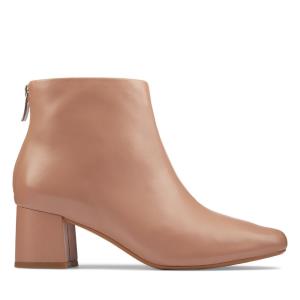 Női Clarks Sheer55 Zip Bokacsizma Barna | CLK014WAO