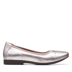 Női Clarks Un Darcey Cap 2 Balerina Cipő Platina | CLK654DUE