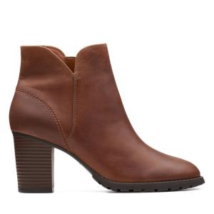 Női Clarks Verona Trish Magassarkú Csizma Sötétbarna | CLK689YWU