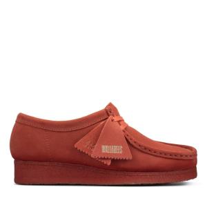 Női Clarks Wallabee Balerina Cipő Sötétrózsaszín | CLK975ERH