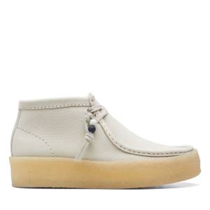 Női Clarks Wallabee Cup Alkalmi Csizma Fehér | CLK235GRC