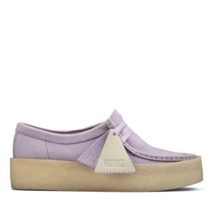 Női Clarks Wallabee Cup Balerina Cipő Lila | CLK308ASL