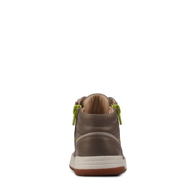 Fiú Clarks Fawn Peak Kid Originals Bakancs Szürke | CLK682KEB