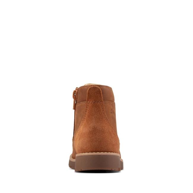 Fiú Clarks Heath Csipke Kid Originals Bakancs Barna | CLK783WLO