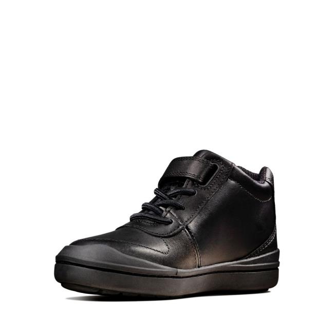 Fiú Clarks Rock Stride Kid Originals Bakancs Fekete | CLK158IPX