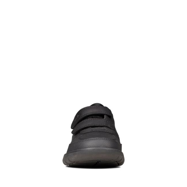 Fiú Clarks Scape Flare Kid Kényelmi Cipő Fekete | CLK052YWC