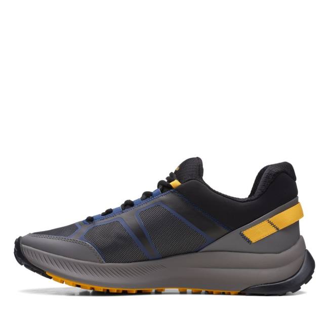 Férfi Clarks ATL Trail Lo Tornacipő Fekete | CLK038CDJ