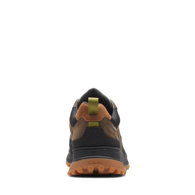 Férfi Clarks ATL Trek Lo GORE-TEX Tornacipő Sötétolivazöld | CLK056QED