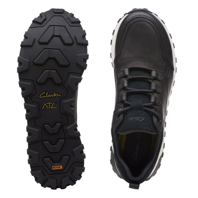 Férfi Clarks ATL Trek Lo Tornacipő Fekete | CLK658JMY