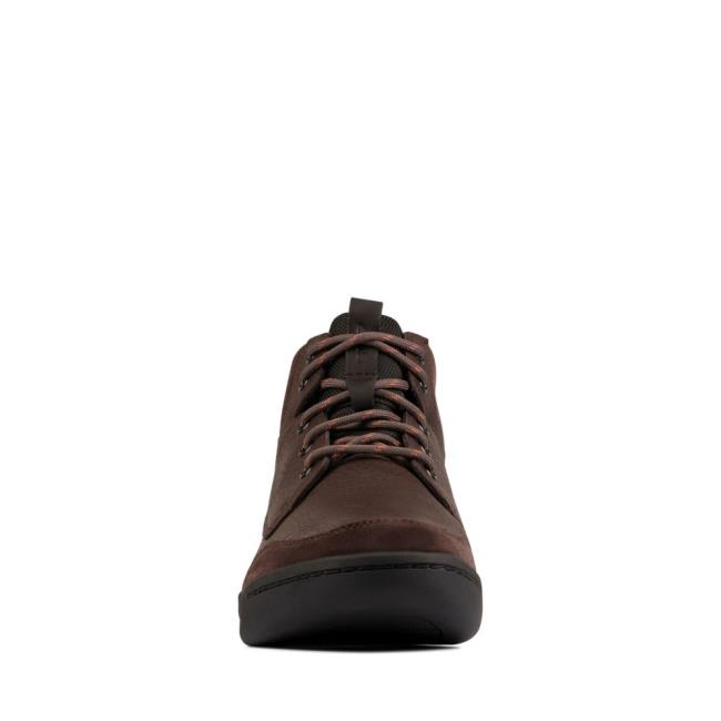 Férfi Clarks Ashcombe Hi GORE-TEX Originals Bakancs Barna | CLK843KPX