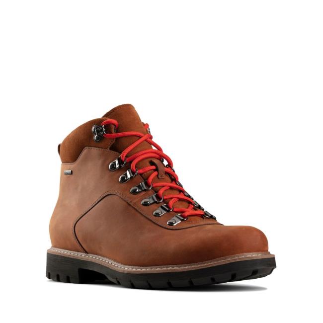 Férfi Clarks Batcombe Alp GORE-TEX Originals Bakancs Barna | CLK062QDV