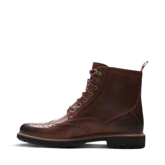 Férfi Clarks Batcombe Lord Originals Bakancs Sötétbarna | CLK635AKS