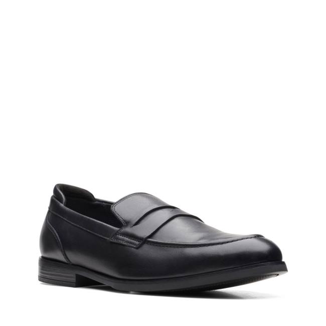 Férfi Clarks Bradish Ease Mokaszin Fekete | CLK853UET