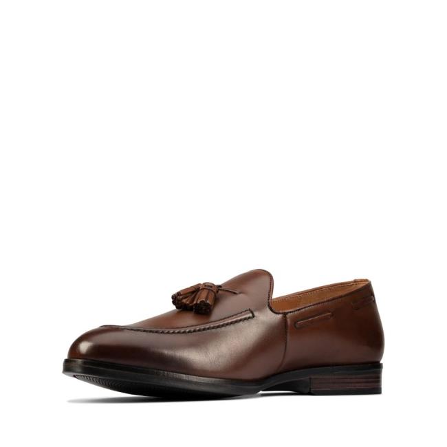 Férfi Clarks Citi StrideSlip Mokaszin Barna | CLK531DUE