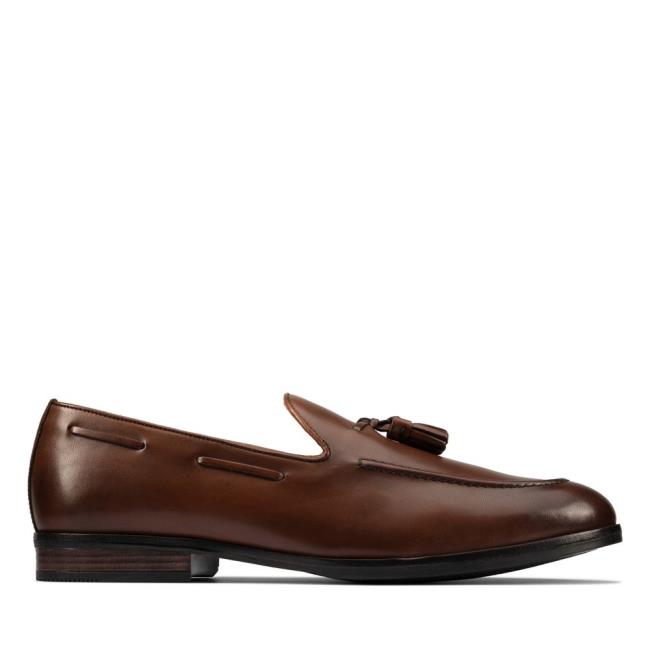 Férfi Clarks Citi StrideSlip Mokaszin Barna | CLK531DUE